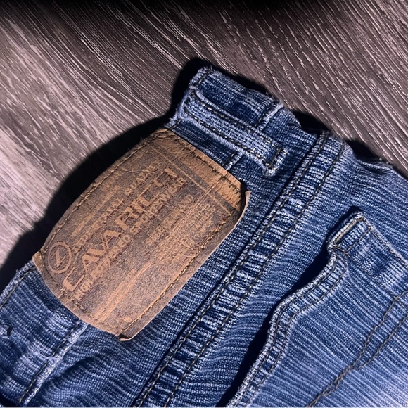 Y2K vintage Z. Cavaricci capris distress stripe size 3 No Button! - Picture 5 of 5